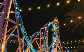 Knotts Berry Farm HangTime at Night