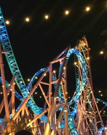 Knotts Berry Farm HangTime at Night