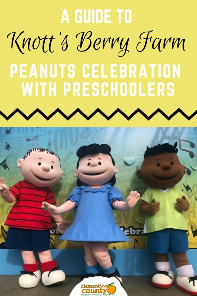 Your Guide to all the fun of Knott's Berry Farm PEANUTS Celebration with preschoolers. Get the inside scoop on rides, photo ops, shows, and treats!