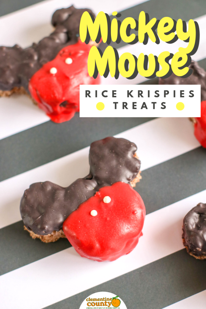 M&M's Mickey Mouse Rice Krispie Treats