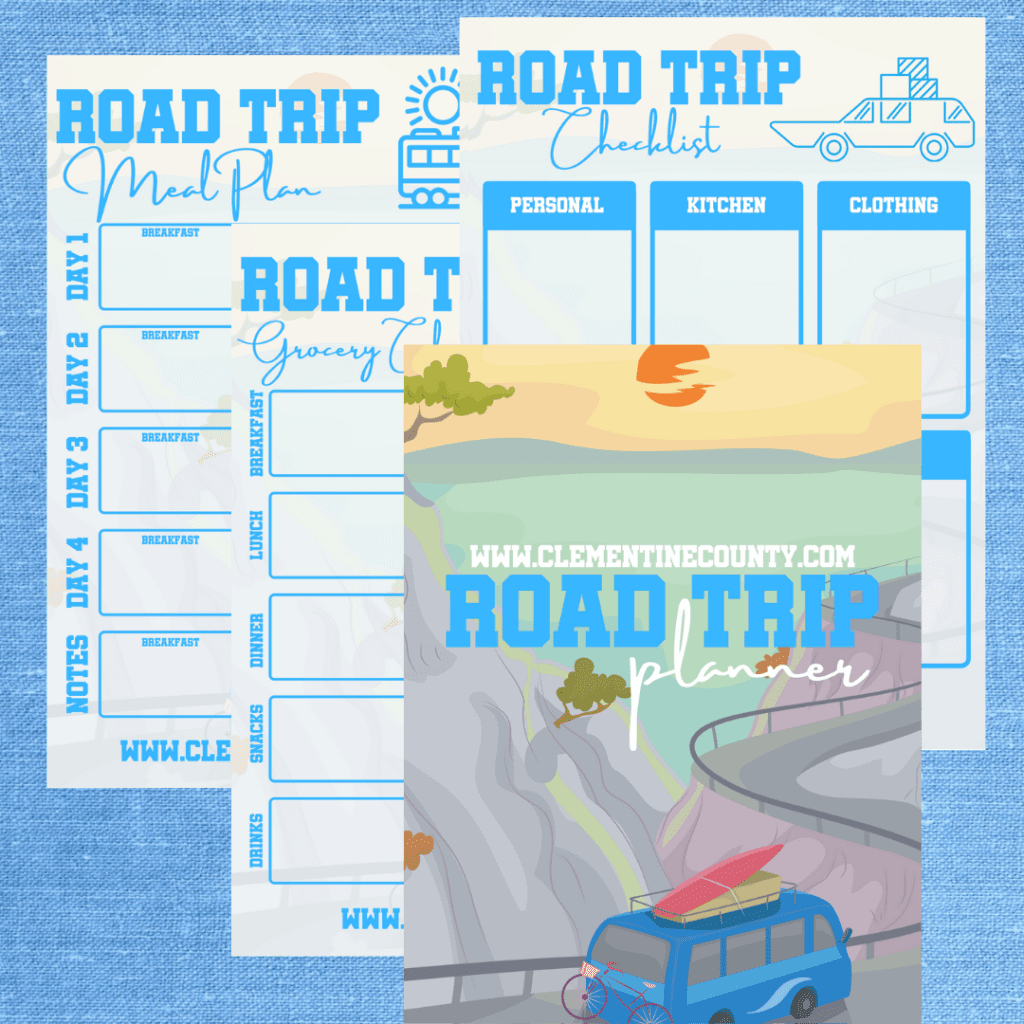 road trip planner printable